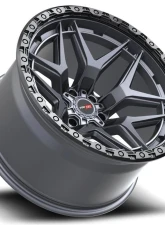 Vortek VRT-603 Atheno Wheel 20x9.5 8x165.1 18mm Matte Titanium w/ Black Bead Ring                                     - 60320955818MTBR - Image 3