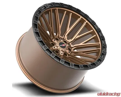 Vortek VRT-608 Apollo Wheel 17x9 6x135|6x139.7 0mm Matte Bronze w/ Black Bead Ring - 608179570MZBR