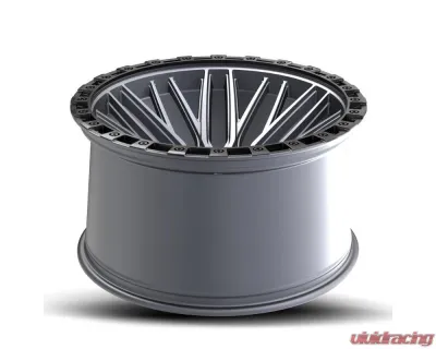 Vortek VRT-608 Apollo Wheel 18x9 5x127|5x139.7 0mm Matte Titanium w/ Black Bead Ring - 608189430MTBR