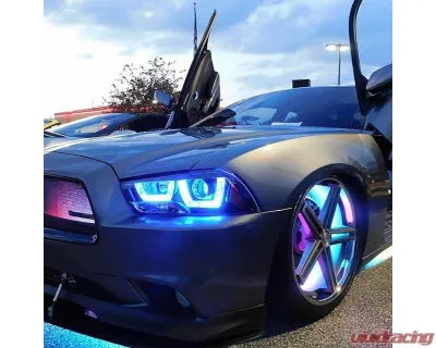 Lighting Trendz Flow Series Galaxy Wheel Ring Kit Single Row LED Bundle - BN0007