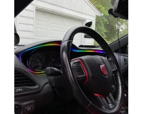Lighting Trendz Flow Series Interior Dash Trim Bundle 2x Strips