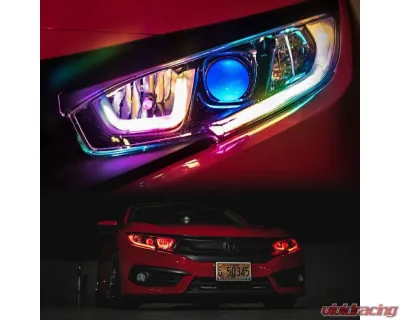 Lighting Trendz Flow Series DRL & Demon Eye Bundle Honda Civic 2016+ - BN0298
