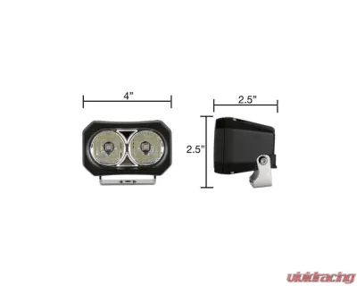 VanMart Clear GP20 LED Pod - Pair - GG610