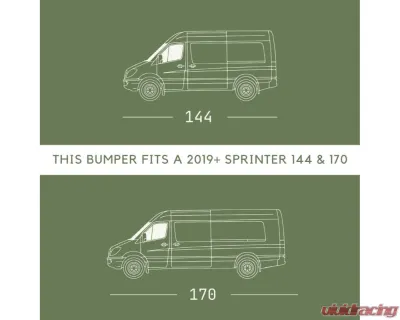 VanMart Defender Front Bumper Mercedes-Benz Sprinter 144 | 170 2019-2024 - VNSPD-007