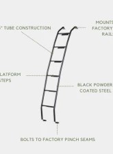 VanMart Side Ladder Mercedes-Benz Sprinter 144 | 170 2008-2024                                     - VNSPD-015 - Image 7