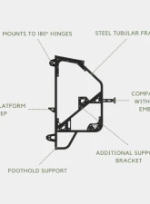 VanMart Tire Carrier Mercedes-Benz Sprinter 144 | 170 2019-2024                                     - VNSPD-031C - Image 2