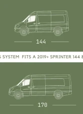 VanMart Tire Carrier Mercedes-Benz Sprinter 144 | 170 2019-2024                                     - VNSPD-031C - Image 4