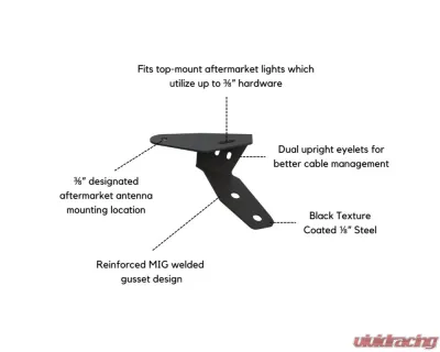 VanMart Hood Light Mount Kit Mercedes-Benz Sprinter 144 | 170 2019-2024 - VNSPD-067