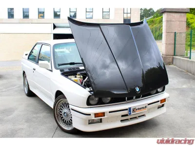 Karbonius Matte Underside Carbon Hood BMW 3-Series | M3 E30 1982-1993 - E30CP02-CF-2M