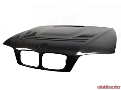 Karbonius Standard 70% GFRP 30% CFRP Prepreg Carbon Vented Hood BMW 3-Series | M3 E46 1998-2012 - E46CP01-GFRP-2