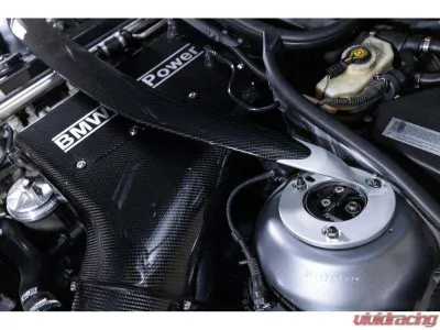 Karbonius Gloss Anodized Black Carbon Strut Brace BMW 3-Series | M3 E46 1998-2012 - E46SB01-CF-2-AB