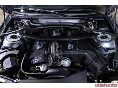 Karbonius Gloss Anodized Black Carbon Strut Brace BMW 3-Series | M3 E46 1998-2012 - E46SB01-CF-2-AB