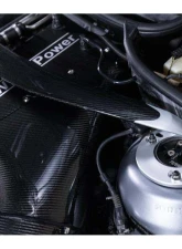 Karbonius Gloss Anodized Silver Carbon Strut Brace BMW 3-Series | M3 E46 1998-2012                                     - E46SB01-CF-2-AS - Image 4
