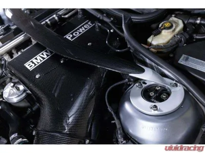 Karbonius Gloss Anodized Silver Carbon Strut Brace BMW 3-Series | M3 E46 1998-2012 - E46SB01-CF-2-AS