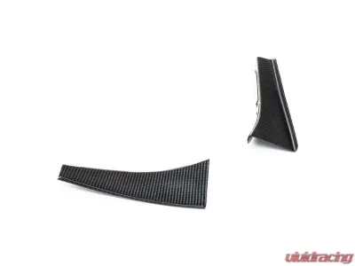 Karbonius 1x1 Plain Weave Carbon Front Bumper Canard Set BMW M3 E46 2001-2006 - E46SP03-CF-1