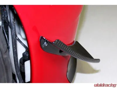 Karbonius 1x1 Plain Weave Carbon Front Bumper Canard Set BMW M3 E46 2001-2006 - E46SP03-CF-1