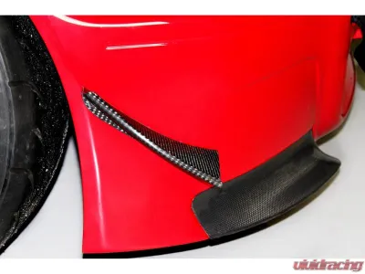Karbonius 2x2 Twill Weave Carbon Front Bumper Canard Set BMW M3 E46 2001-2006 - E46SP03-CF-2