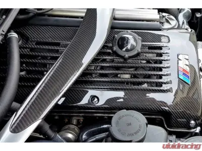 Karbonius Vented 2x2 Twill Weave Matte Carbon Engine Cover BMW M3 E46 | Z3 M E36|E37 | Z4 M E85|E86 1997-2009 - E46TM02-CFM-2