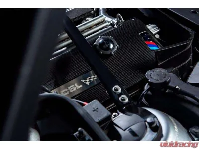 Karbonius Gloss CSL Script 2x2 Twill Weave CSL Concept S54 Engine Cover BMW M3 E46 | Z3 M E36|E37 | Z4 M E85|E86 1997-2009 - E46TM04-CF-2-CSL