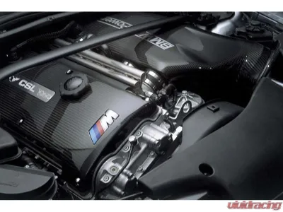 Karbonius Gloss ///M Logo Script 2x2 Twill Weave CSL Concept S54 Engine Cover BMW M3 E46 | Z3 M E36|E37 | Z4 M E85|E86 1997-2009 - E46TM04-CF-2-M