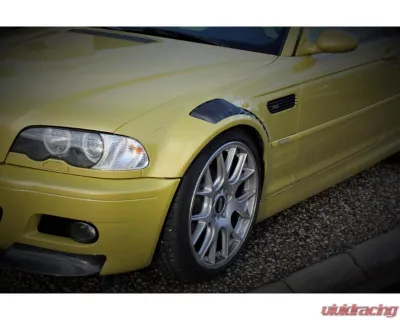 Karbonius Primered Exterior with Carbon Vented Fender Set BMW E46 M3 2001-2006 - E46VF01-PRM-CF-2