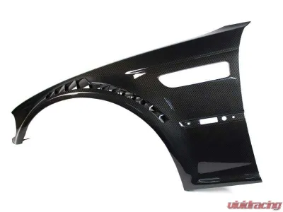 Karbonius Primed Exterior w/ Carbon Vent Carbon Vented Fender Set BMW M3 E46 2001-2006 - E46VF01-PRM-CF