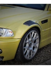 Karbonius Primed Exterior w/ Carbon Vent Carbon Vented Fender Set BMW M3 E46 2001-2006                                     - E46VF01-PRM-CF - Image 4