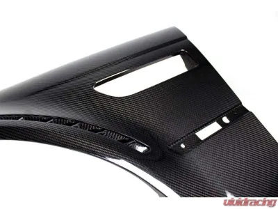 Karbonius Primed Exterior w/ Carbon Vent Carbon Vented Fender Set BMW M3 E46 2001-2006 - E46VF01-PRM-CF