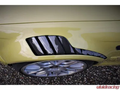 Karbonius Primed Exterior w/ Carbon Vent Carbon Vented Fender Set BMW M3 E46 2001-2006 - E46VF01-PRM-CF