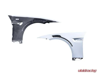 Karbonius 2x2 Gloss Carbon 2x2 Gloss Carbon Vent Carbon Vented Fender Set BMW M3 E92|E93 2013-2014 - E92VF01-CF-2-CF-2