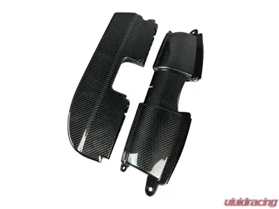 Karbonius 1x1 Plain Weave Gloss Prepreg Carbon Fiber Ducts BMW M3 E90|E92|E93 2008-2012 - E9XFD01-CF-1