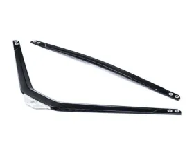 Karbonius Silver Anodized Mount 1x1 Gloss Carbon Front Strut Brace BMW M2 | M3 | M4 G80|G81|G82|G83|G87 2021-2025