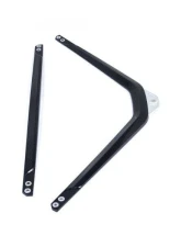Karbonius Silver Anodized Mount 2x2 Gloss Carbon Front Strut Brace BMW M2 | M3 | M4 G80|G81|G82|G83|G87 2021-2025                                     - G8XSB01-CF-2-AS - Image 5