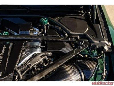 Karbonius Black Anodized Mount 1x1 Matte Carbon Front Strut Brace BMW M2 | M3 | M4 G80|G81|G82|G83|G87 2021-2025 - G8XSB01-CFM-1-AB
