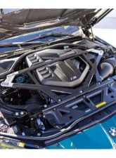 Karbonius Black Anodized Mount Gloss 4x4 CSL Carbon Front Strut Brace BMW M2 | M3 | M4 G80|G81|G82|G83|G87 2021-2025                                     - G8XSB02-CF-4-AB - Image 2