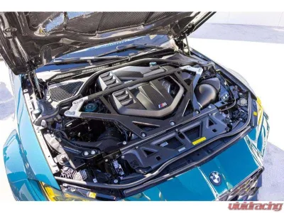 Karbonius Black Anodized Mount Gloss 4x4 CSL Carbon Front Strut Brace BMW M2 | M3 | M4 G80|G81|G82|G83|G87 2021-2025 - G8XSB02-CF-4-AB