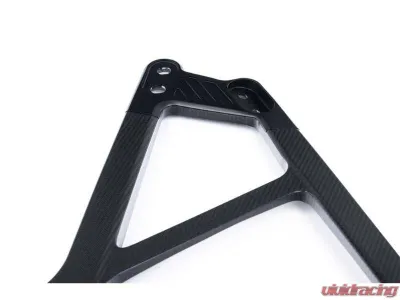 Karbonius Silver Anodized Mount Matte 2x2 CSL Carbon Front Strut Brace BMW M2 | M3 | M4 G80|G81|G82|G83|G87 2021-2025 - G8XSB02-CFM-2-AS