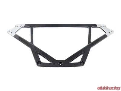 Karbonius Silver Anodized Mount Matte 4x4 CSL Carbon Front Strut Brace BMW M2 | M3 | M4 G80|G81|G82|G83|G87 2021-2025 - G8XSB02-CFM-4-AS