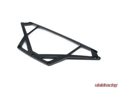 Karbonius Silver Anodized Mount Matte 4x4 CSL Carbon Front Strut Brace BMW M2 | M3 | M4 G80|G81|G82|G83|G87 2021-2025 - G8XSB02-CFM-4-AS