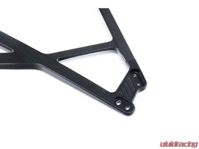 Karbonius Silver Anodized Mount Matte 4x4 CSL Carbon Front Strut Brace BMW M2 | M3 | M4 G80|G81|G82|G83|G87 2021-2025 - G8XSB02-CFM-4-AS