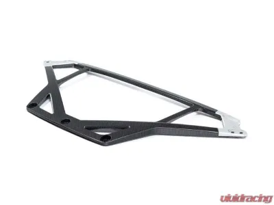 Karbonius Silver Anodized Mount Matte 4x4 CSL Carbon Front Strut Brace BMW M2 | M3 | M4 G80|G81|G82|G83|G87 2021-2025 - G8XSB02-CFM-4-AS