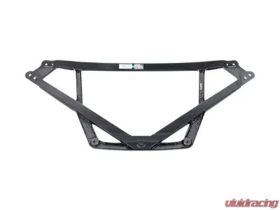 Karbonius Silver Anodized Mount Matte 4x4 CSL Carbon Front Strut Brace BMW M2 | M3 | M4 G80|G81|G82|G83|G87 2021-2025 - G8XSB02-CFM-4-AS