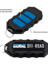 Borne Off-Road Black Synthetic Rope 10K Winch                                     - BNWN-10-SBK - Image 10