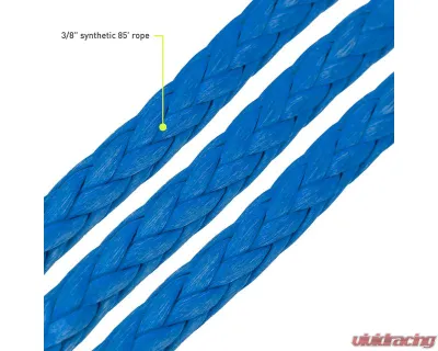 Borne Off-Road Blue Synthetic Rope 10K Winch - BNWN-10-SBL