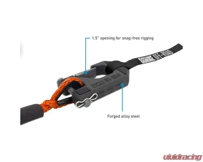 Borne Off-Road Orange Synthetic Rope 10K Winch - BNWN-10-SOR