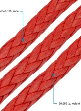 Borne Off-Road Red Synthetic Rope 12K Winch                                     - BNWN-12-SRD - Image 8