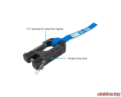Borne Off-Road Blue Winch Hook & Hand Strap - BNWN-HK-01BL