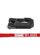 Borne Off-Road Red Winch Hook & Hand Strap                                     - BNWN-HK-01RD - Image 4