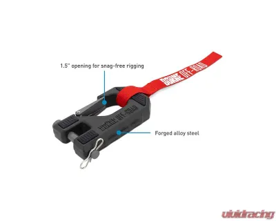 Borne Off-Road Red Winch Hook & Hand Strap - BNWN-HK-01RD