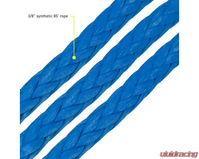 Borne Off-Road Blue 3/8" x 85ft Synthetic Rope - BNWN-SR-38-85BL